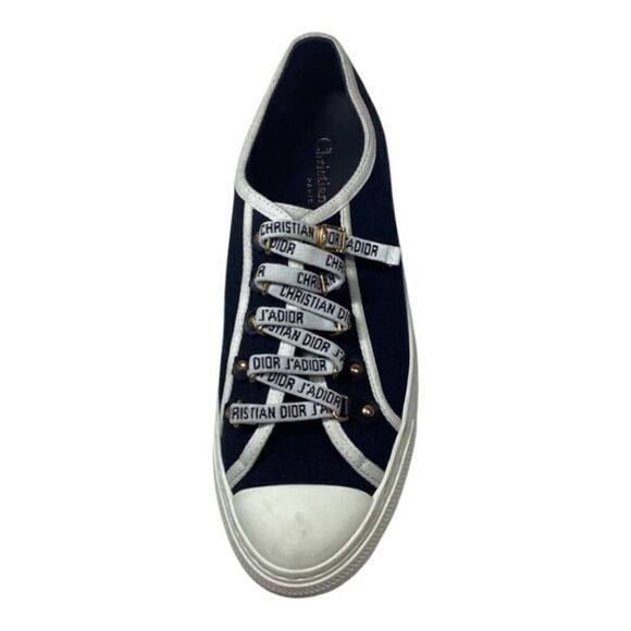 SINGLE SHOE ONLY LEFTChristian Dior Walk'n'Dior‎ Sneaker Black Cotton Canvas - Picture 1 of 13